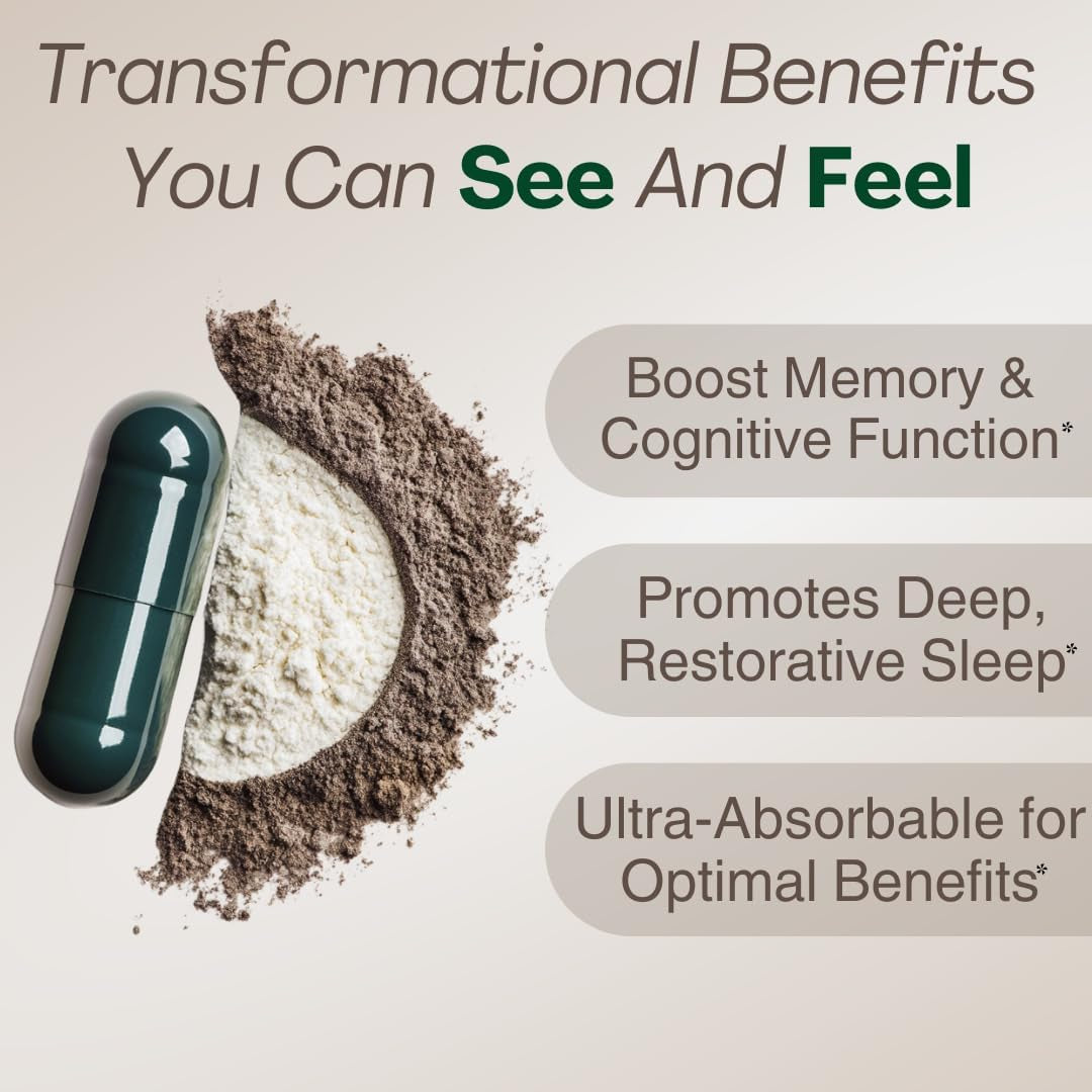 MAGPLUS+ Magnesium L-Threonate Supplement – Liposomal High Absorption with Apigenin & L-Theanine – Deep Sleep, Calm Mood, Brain & Memory Support