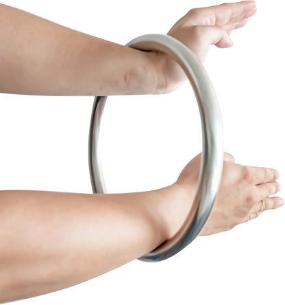 Wing Chun Stainless Ring Yewen Sau Sticky Hand Strength Training Tsun Siu Lum Kung Fu