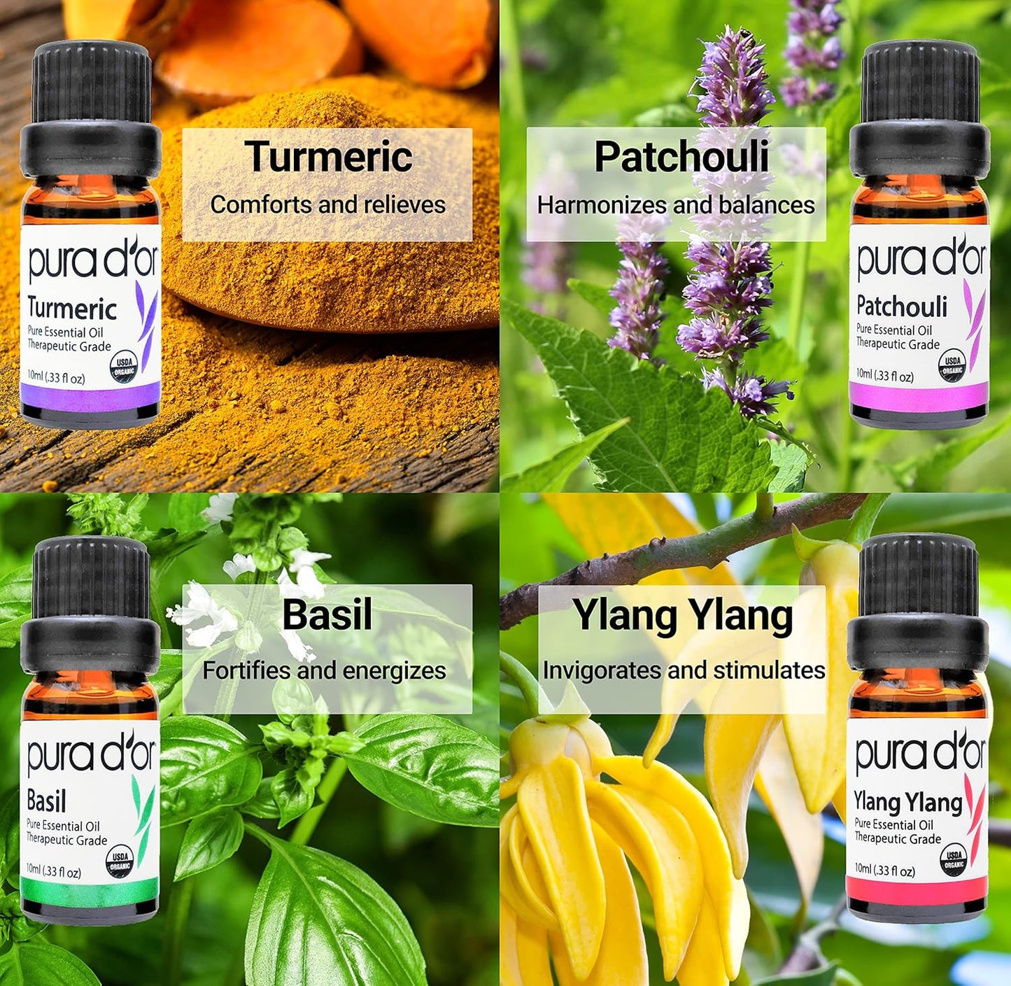 Organic Sweet16 Essential Oils Set - 16X 10Ml Wood Box Aromatherapy Gift Set - 100% Pure Therapeutic Grade for Relaxation and Wellness (Lavender, Rosemary, Turmeric, Ylang Ylang & More)