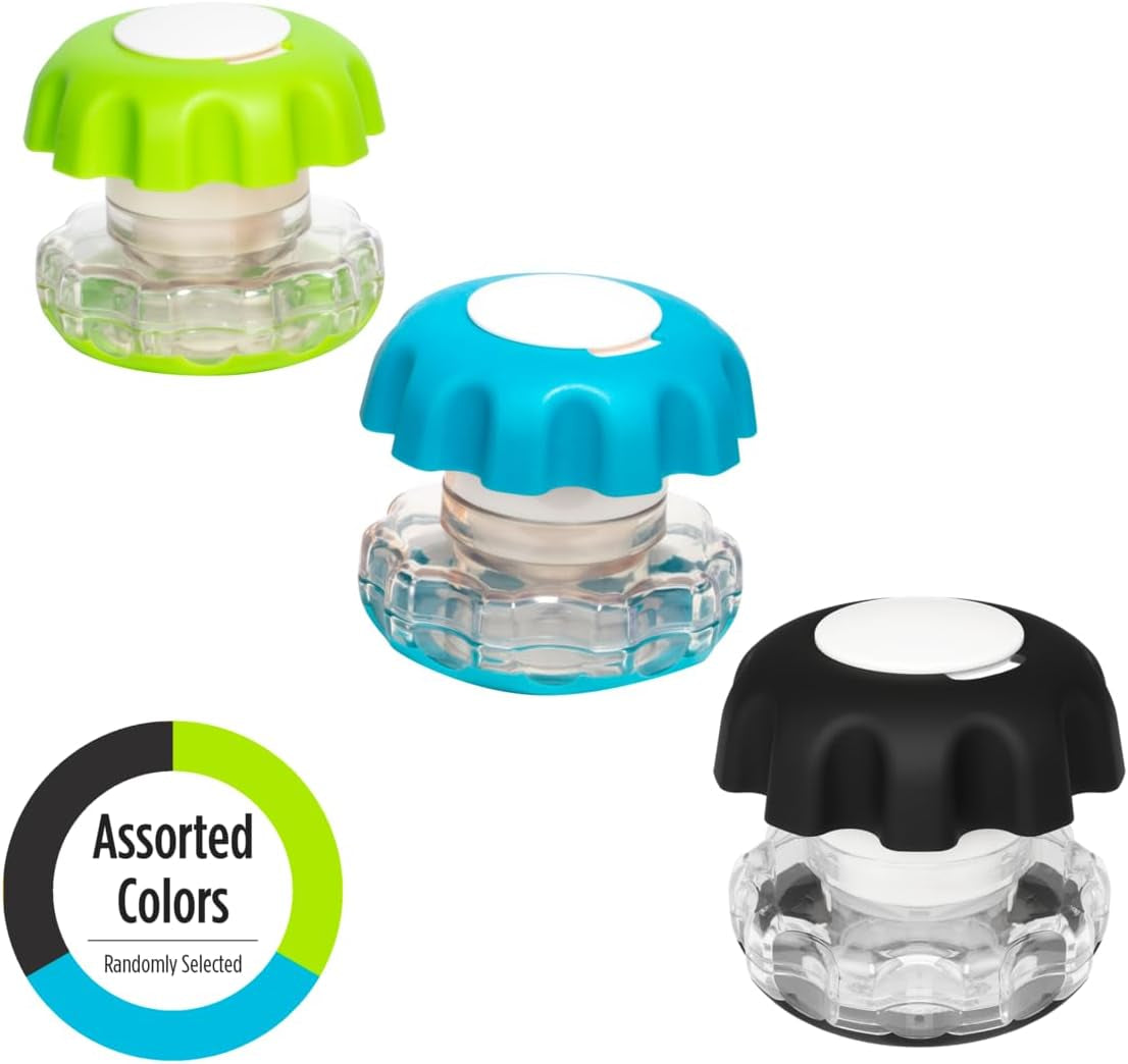 Pill Crusher, Cutter and Grinder, Daily Usage, Safely Cut Pills, Vitamins, Tablets, Accurate and Easy Cuttings, Stainless Steel Blade, Storage Compartment, Colors May Vary, Large, BPA Free