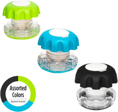 Pill Crusher, Cutter and Grinder, Daily Usage, Safely Cut Pills, Vitamins, Tablets, Accurate and Easy Cuttings, Stainless Steel Blade, Storage Compartment, Colors May Vary, Large, BPA Free