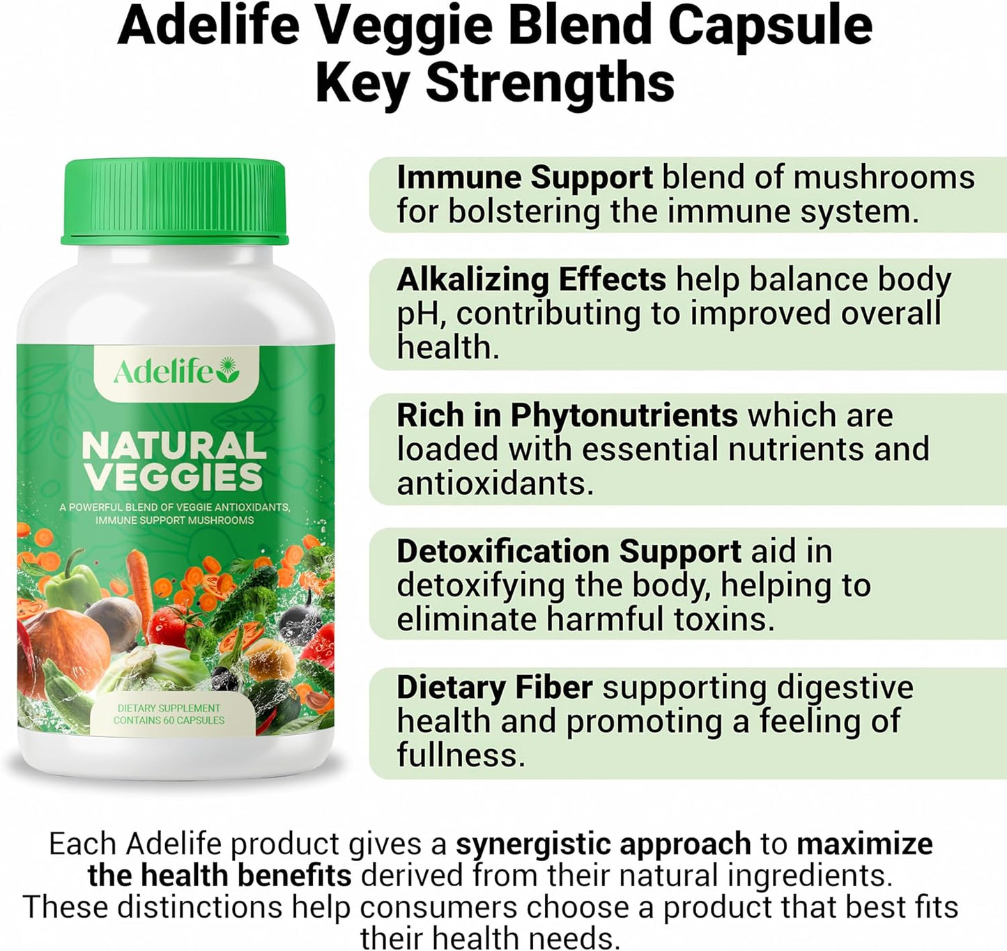 Fruit and Veggies Dietary Supplement, Total 120 Capsules, Earth Energy Fruits and Vegetables, Daily Vitamins, Super Fruits and Veggies Supplements, Vegetable Supplements for Adults,Made in USA