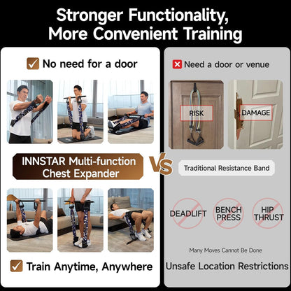 Multi-Function Resistance Bands for Working Out, Push up Exercise Bands Resistance Bands Set for Bench Press Gym Equipment, Home Workout, Travel Portable