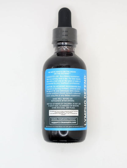 Organic Lymphatic Drainage Supplement | Lymphatic Support Drops | Burdock Root Echinacea Elderberry Dandelion Astragalus Milk Thistle Sea Moss Red Clover Cleanse Marigold Drop by Clean Nutra