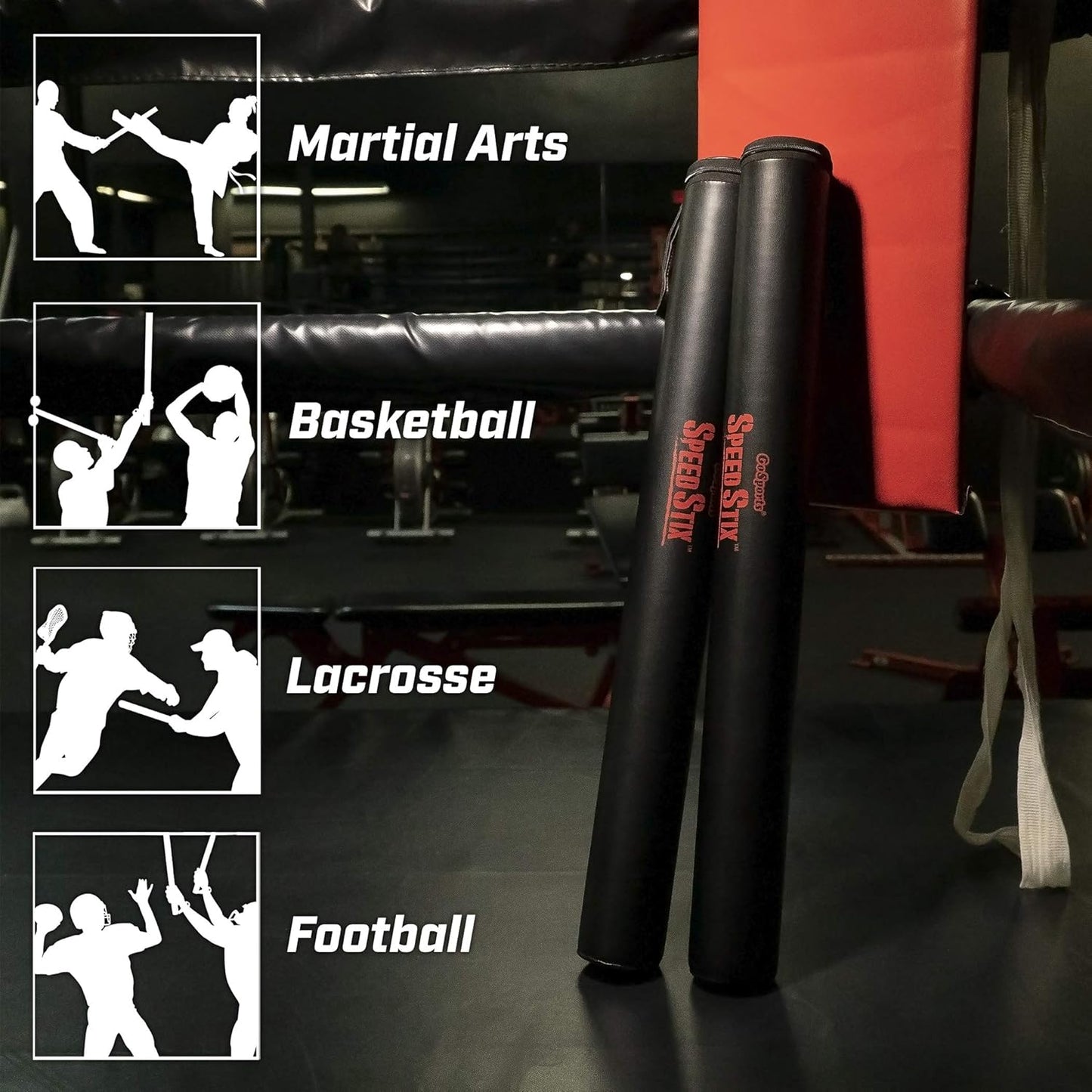 Speedstix 2 Pack - Mixed Martial Arts & Sports Padded Contact Sticks