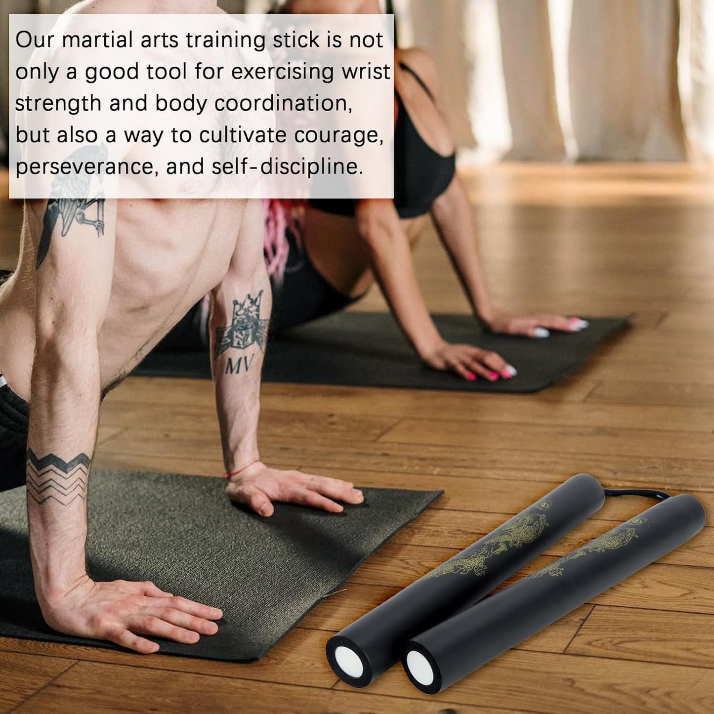 Foam Rubber Training Sticks, Martial Art Sticks for Kids & Beginners Practice and Training