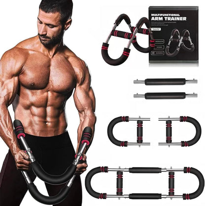 Saker Twister Arm Trainer, 40-100Lb Adjustable Chest Workout Equipment Power Twist Arm Trainer, Forearm Strengthener, Portable Spring Resistance for Home Fitness