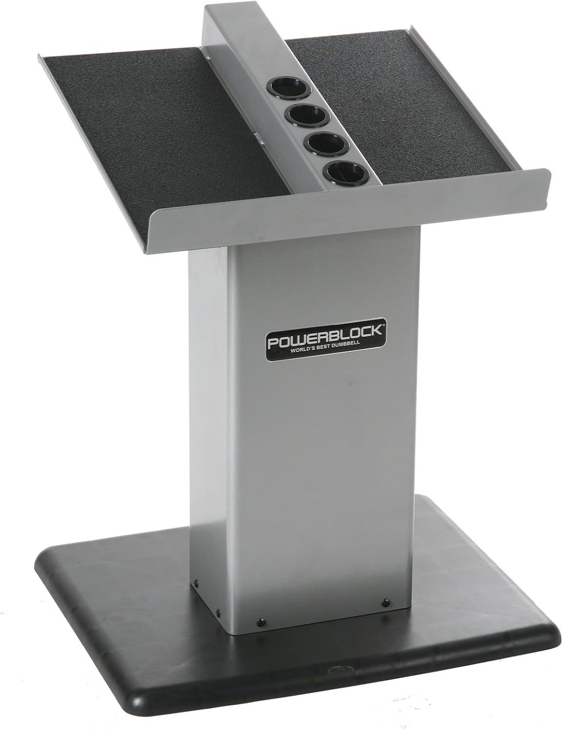 Large Column Stand, Dumbbell Rack & Weight Rack,Silver/Black