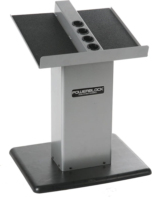 Large Column Stand, Dumbbell Rack & Weight Rack,Silver/Black