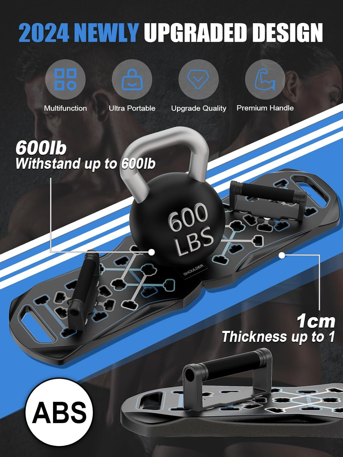 Push up Board Fitness 20 in 1 Portable Foldable Pushup Board,Home Gym,Portable Exercise Equipment,Professional Strength Training Equipment for Man and Women
