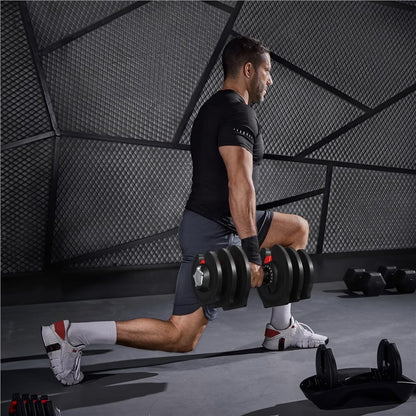Adjustable Dumbbells Set 28LB/40LB/52.5LB/90LB, Fast Adjust Weight Set Pair