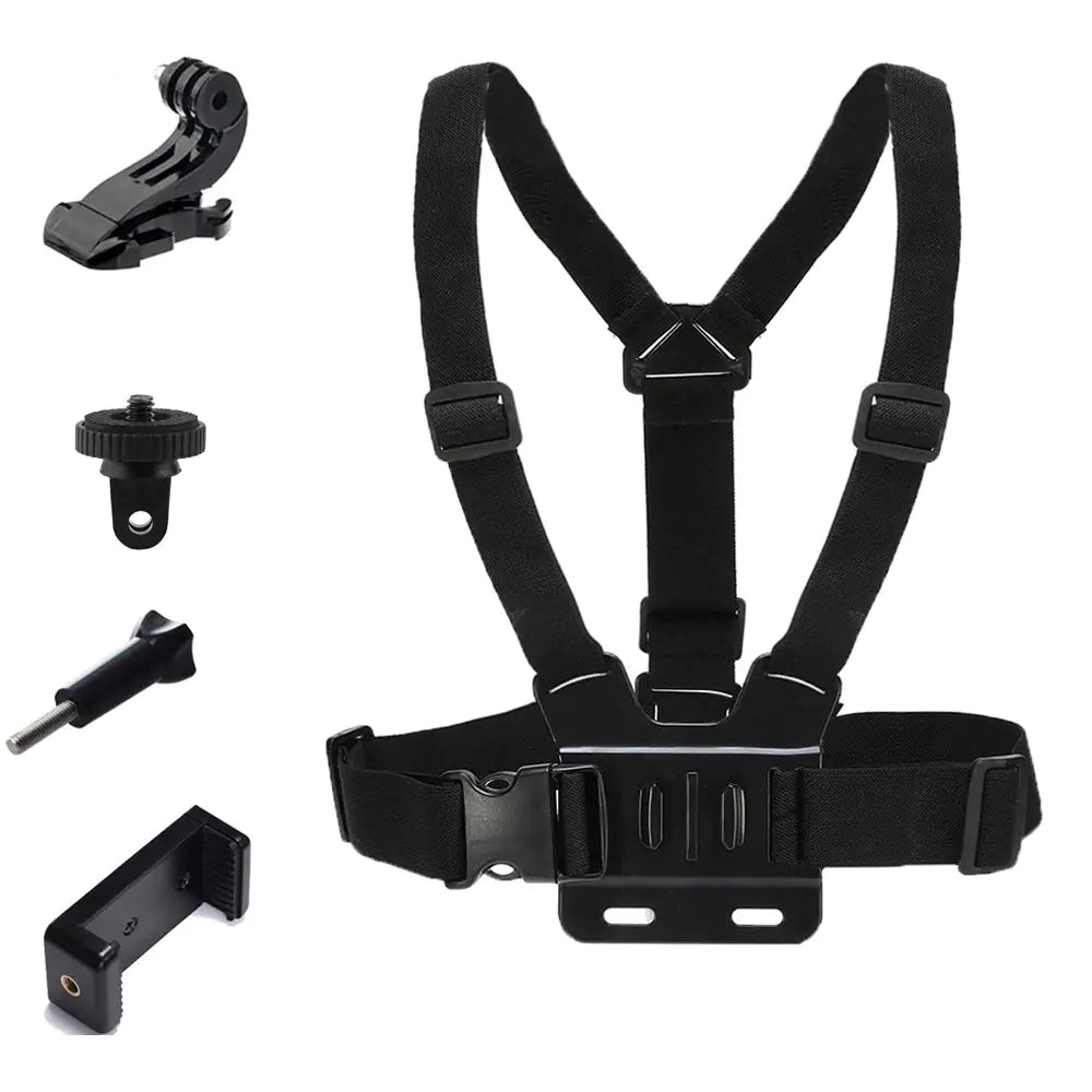 Yoogeer Adjustable Cellphone Selfie Chest Mount Harness Strap with Cell Phone Clip Holder for iPhone 14 13 12 11 Pro Max Xs XR Max X 8 7 6 +