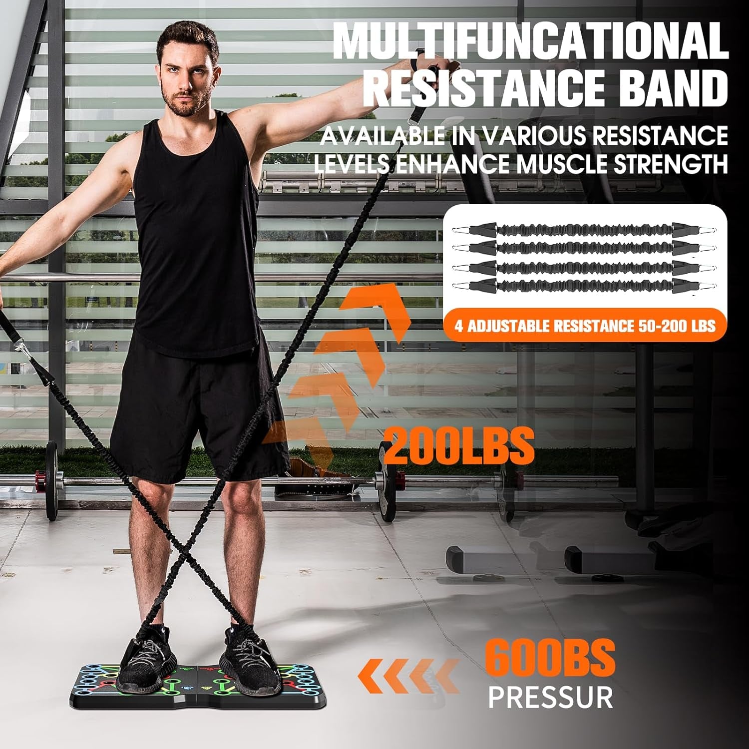 Solid Push up Board, Portable 30-In-2 Workout Set for Push Up, Multi-Functional Pushup Stands for Strength Training, Fat Burning Push up Bar for Home Gym, Perfect Chest Workout Equipment for Men & Women