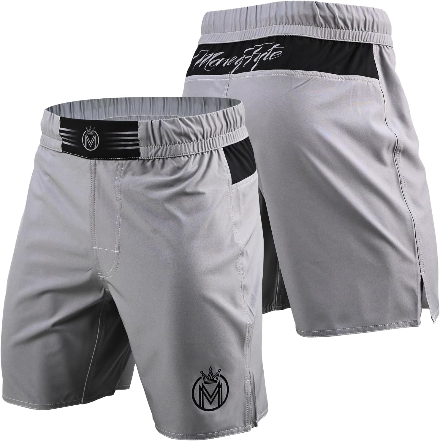 MMA Shorts & BJJ Shorts Men, UFC Grappling Fight Shorts for Boxing, Kickboxing, Muay Thai 7" Cross Training Workout