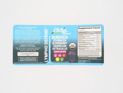 Organic Lymphatic Drainage Supplement | Lymphatic Support Drops | Burdock Root Echinacea Elderberry Dandelion Astragalus Milk Thistle Sea Moss Red Clover Cleanse Marigold Drop by Clean Nutra