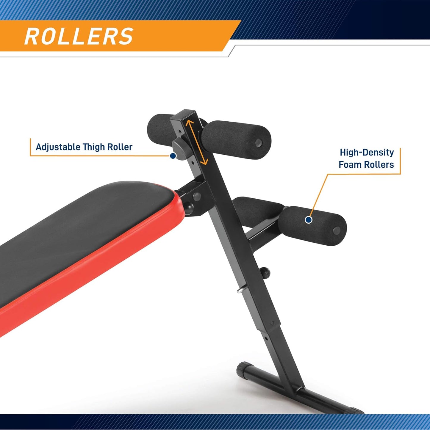 Utility Slant Board W/ Headrest – Folding Design with Adjustable Positions SB-4606 , Black/Red , 29.00 X 18.00 X 59.00 Inches