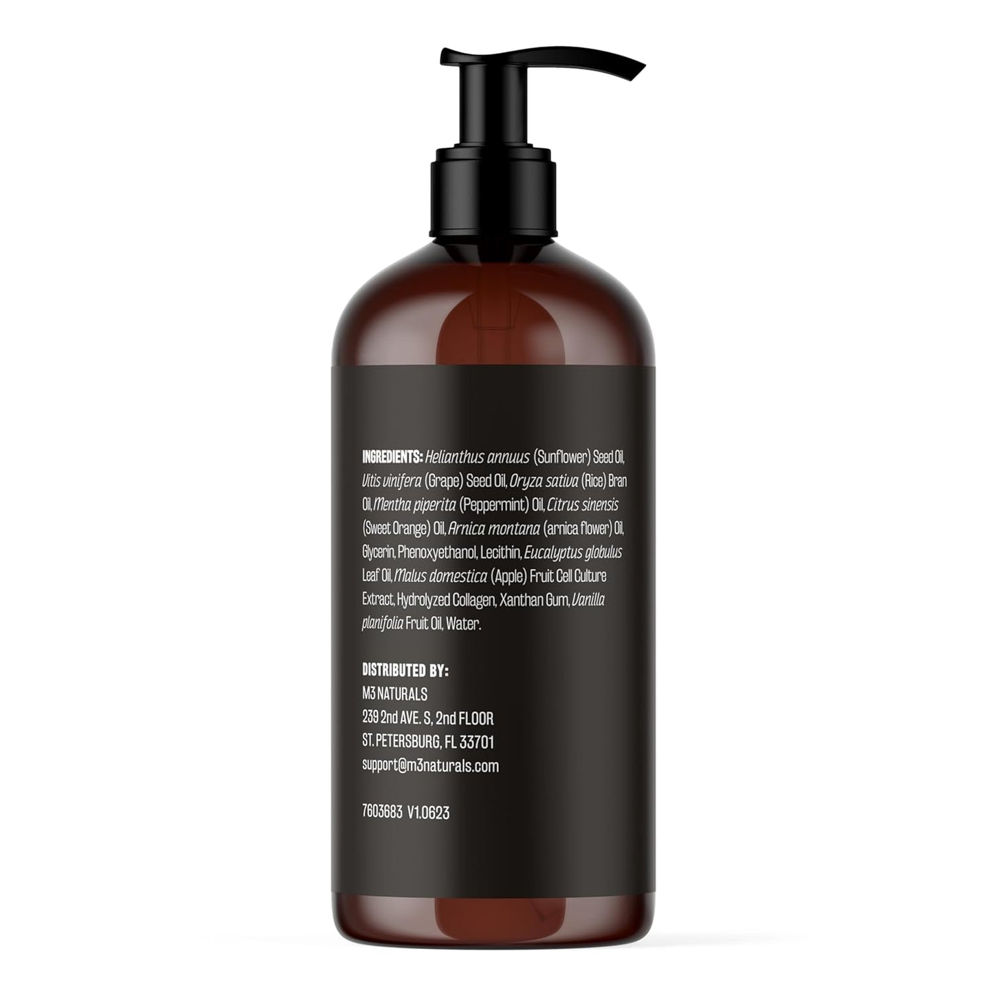 Arnica Sore Muscle Massage Oil with Collagen, Stem Cells, and Menthol, Anti-Cellulite Therapy for Full Body, Fast-Absorbing Multipurpose Treatment