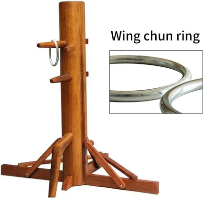Wing Chun Stainless Ring Yewen Sau Sticky Hand Strength Training Tsun Siu Lum Kung Fu