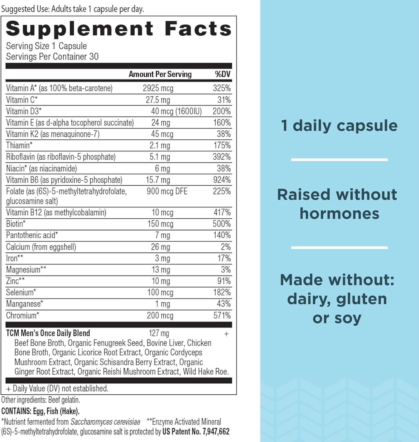 Multivitamin for Men, Ancient Multi Men'S Once Daily Vitamin Supplement 30 Ct, Vitamin A, Vitamin B and Vitamin K2, Fenugreek Seed, Supports Immune System, Paleo and Keto Friendly