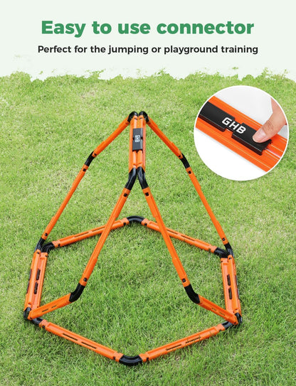 Hex Agility Rings Speed Rings with Carrying Bag 6 Set Portable Hexagon Rings, Agility Ladder for Agility Footwork Training