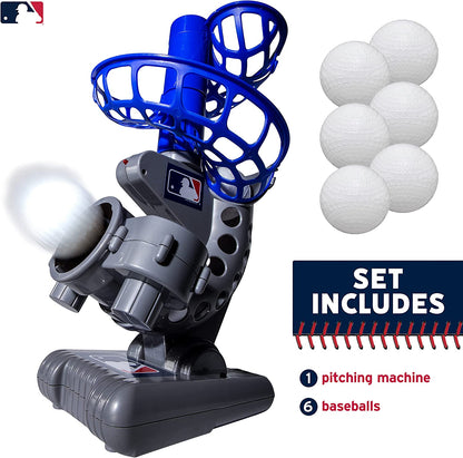 Electronic Baseball Pitching Machine - Automatic Youth Pitching Machine with (6) Plastic Baseballs Included -Youth Baseball Pitcher