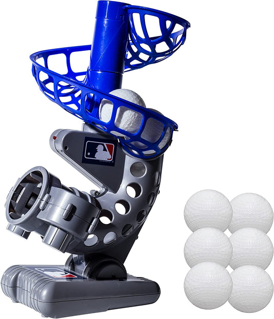 Electronic Baseball Pitching Machine - Automatic Youth Pitching Machine with (6) Plastic Baseballs Included -Youth Baseball Pitcher