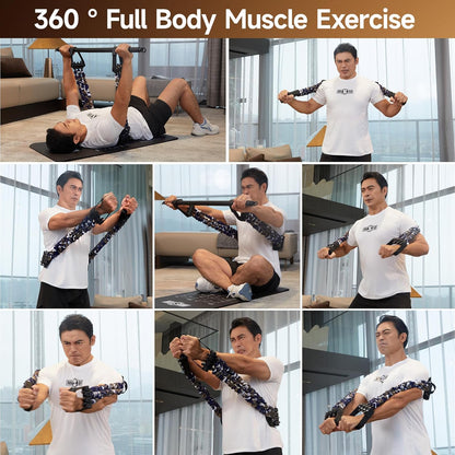 Multi-Function Resistance Bands for Working Out, Push up Exercise Bands Resistance Bands Set for Bench Press Gym Equipment, Home Workout, Travel Portable