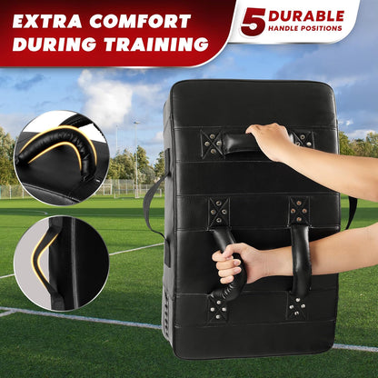 Blocking Pad, Solid Rivets & Durable Leather Shield Pads, American Football. Basketball Training Equipment, Football Blocking Pads - Ideal for Martial Arts, Contact Drills, Sparring, Karate