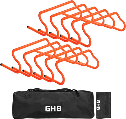 Agility Hurdles 5/10 Pack Speed Agility Training Hurdles, Detachable Sturdy Hurdles Training Equipment Set with Carry Bag for Kids,Athletes,Soccer,Basketball