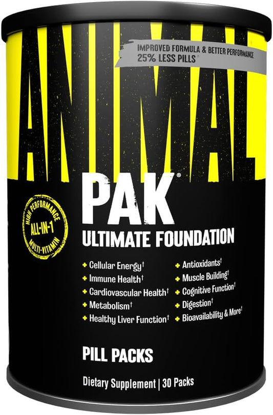 Pak - Convenient Multivitamin for Men & Women Daily All-In-One Vitamin & Supplement Pack - Zinc, Vitamins C, B, D, Amino Acids, and Immune Support - Sports Nutrition Performance - 30 Count