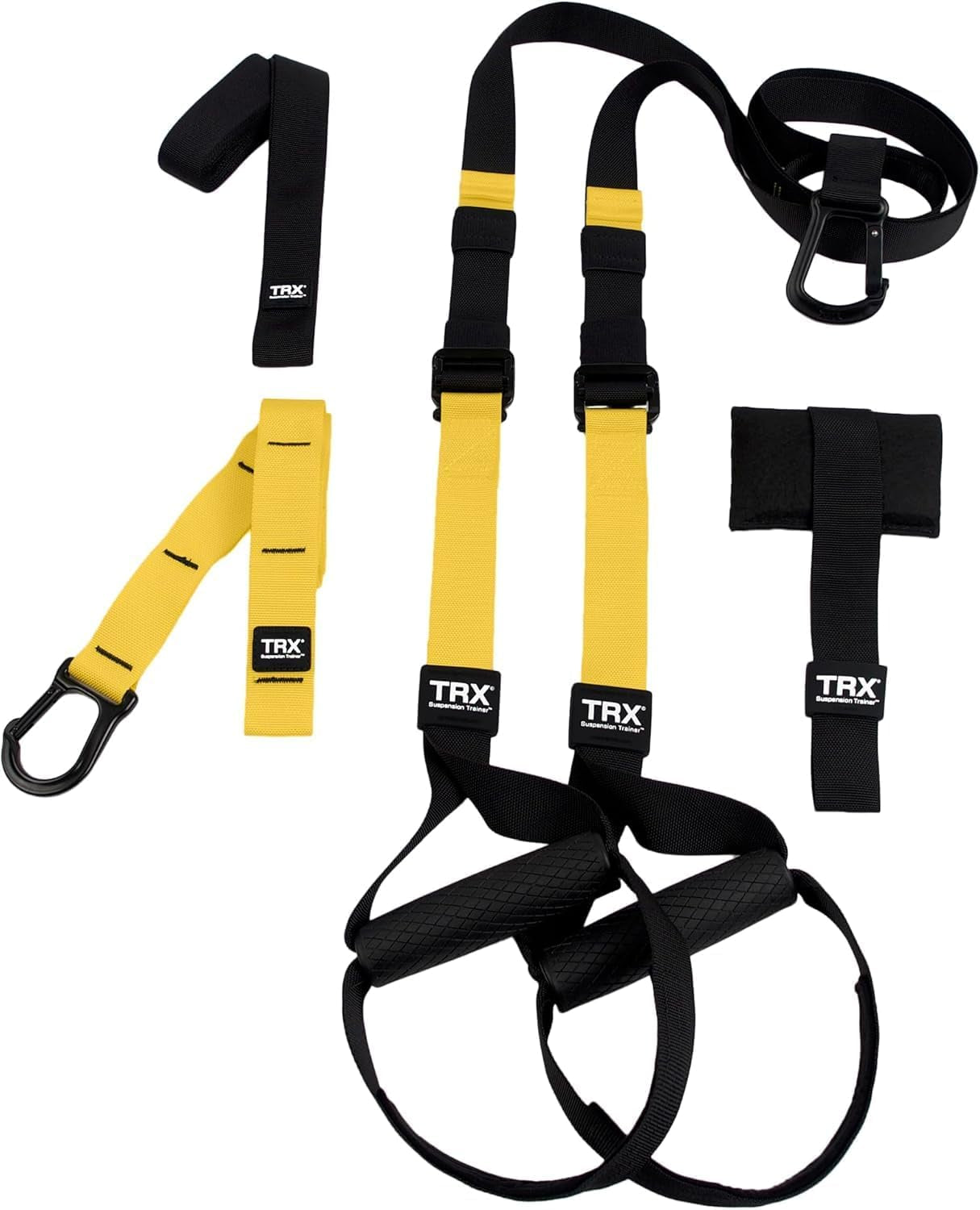 PRO3 Suspension Trainer System, Durable Design for Cross-Training, Weight Training, HIIT Training & Cardio, Includes 3 Anchor Solutions for Indoor & Outdoor Home Gyms
