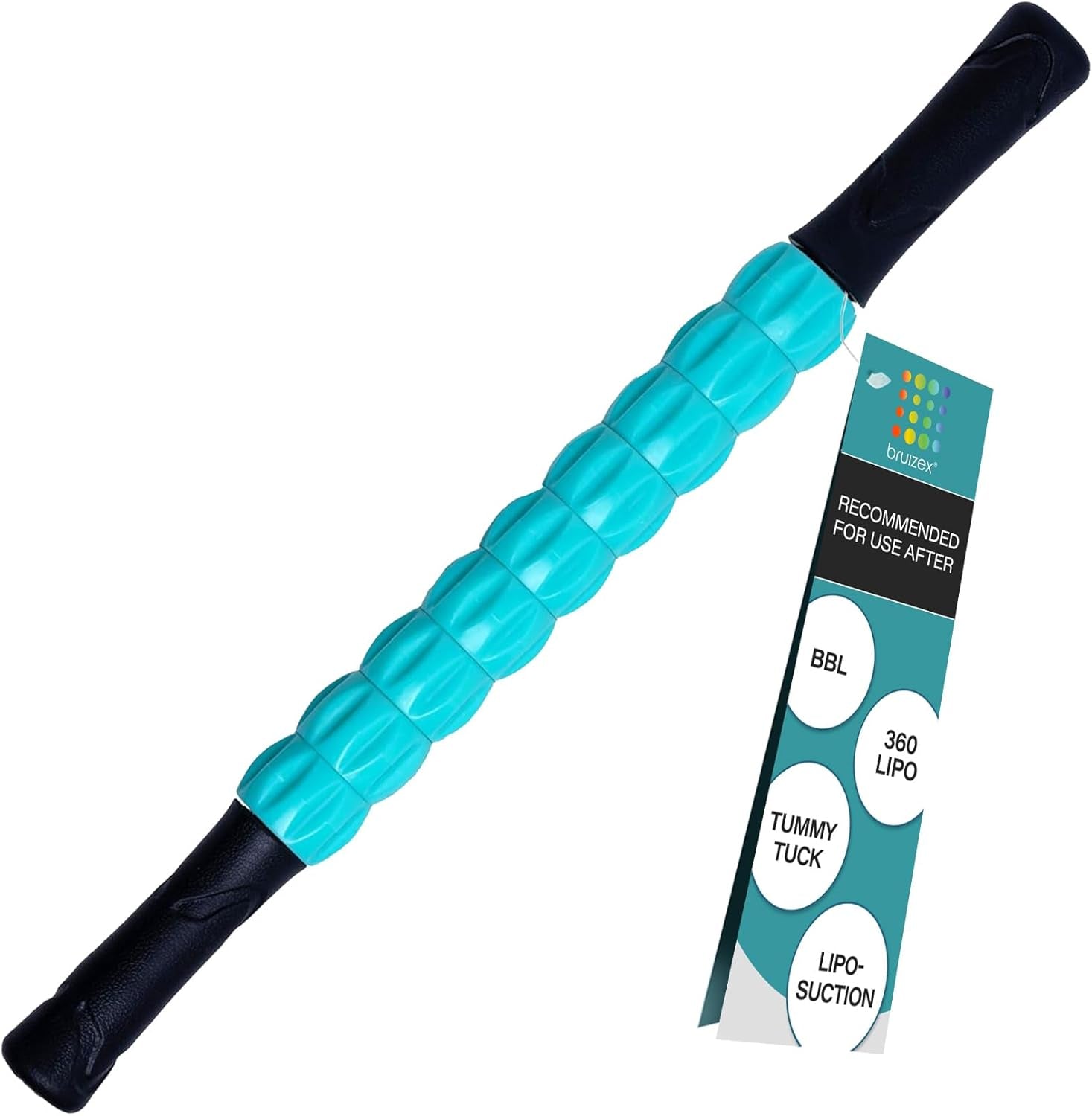 Lymphatic Drainage Massage Roller Stick for Post Liposuction & Fibrosis Treatment, Surgery Recovery 360 Lipo, Tummy Tuck & BBL, Lipo Foam, Compression Garment, Faja Compatible