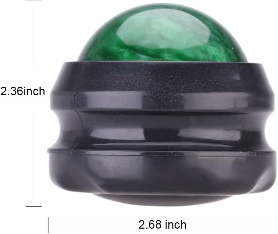 Manual Massage Ball Pain Relief Back Roller Massager Self Massage Therapy and Relax Full Body Tools for Sore Muscle Joint Pain Essential Oils or Lotion Relax (Green)