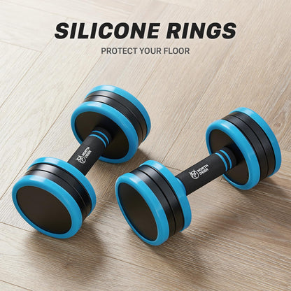 V2.0 Upgraded Adjustable Steel Dumbbells 40LB / 60LB - 2 in 1 Dumbbell Barbell Set for Home Gym Workout - Compatible with V1.0 Dumbbells