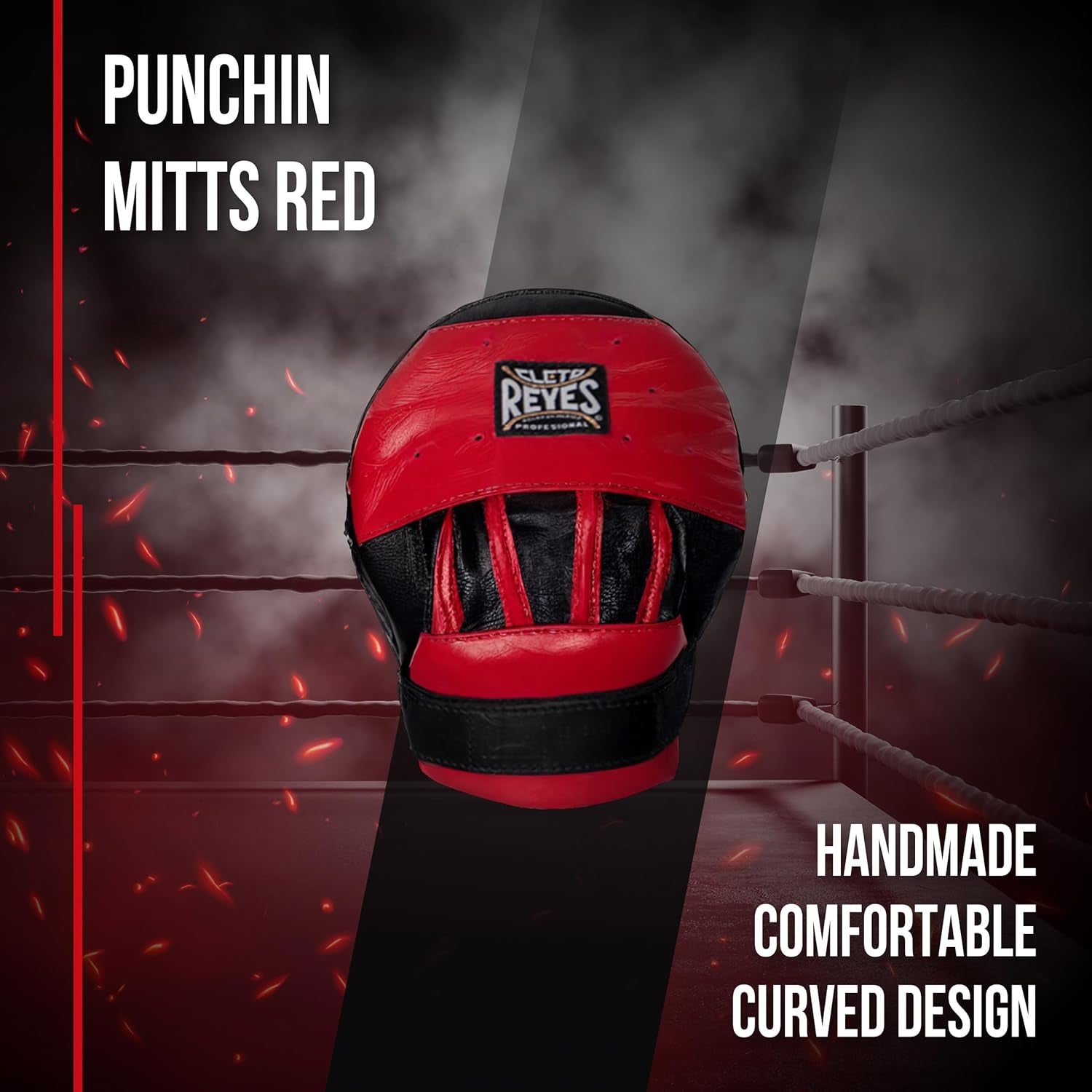 Boxing Punching Mitts, Focus Sparring Striking Training Punch Pads, MMA, Kickboxing, Muay Thai, Leather