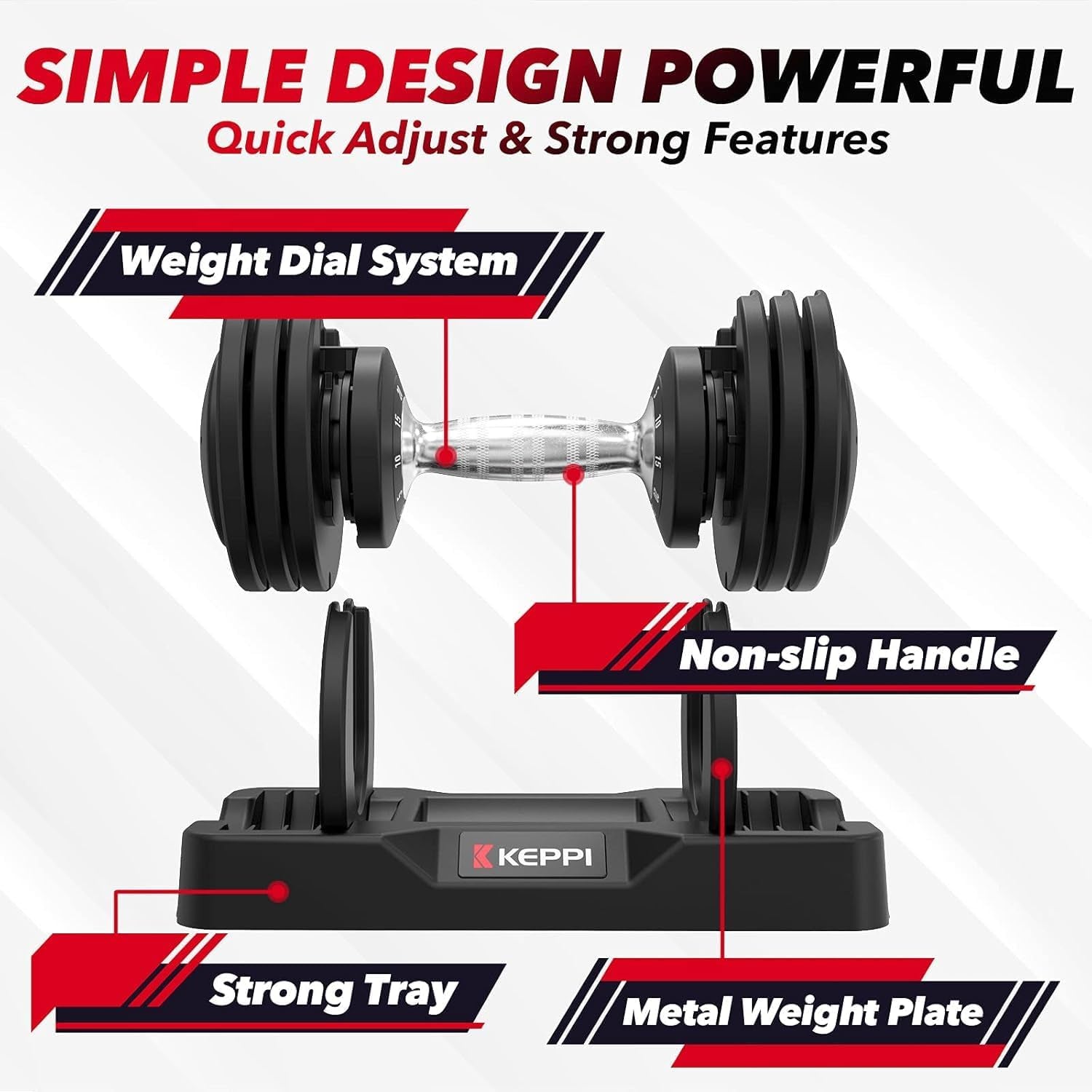 Adjustable Dumbbells Set, 25Lb/40Lb/55Lb/60Lb Dumbbells with Anti-Slip Metal Handle for Exercise & Fitness Fast Adjust Weight for Full Body Workout Fitness