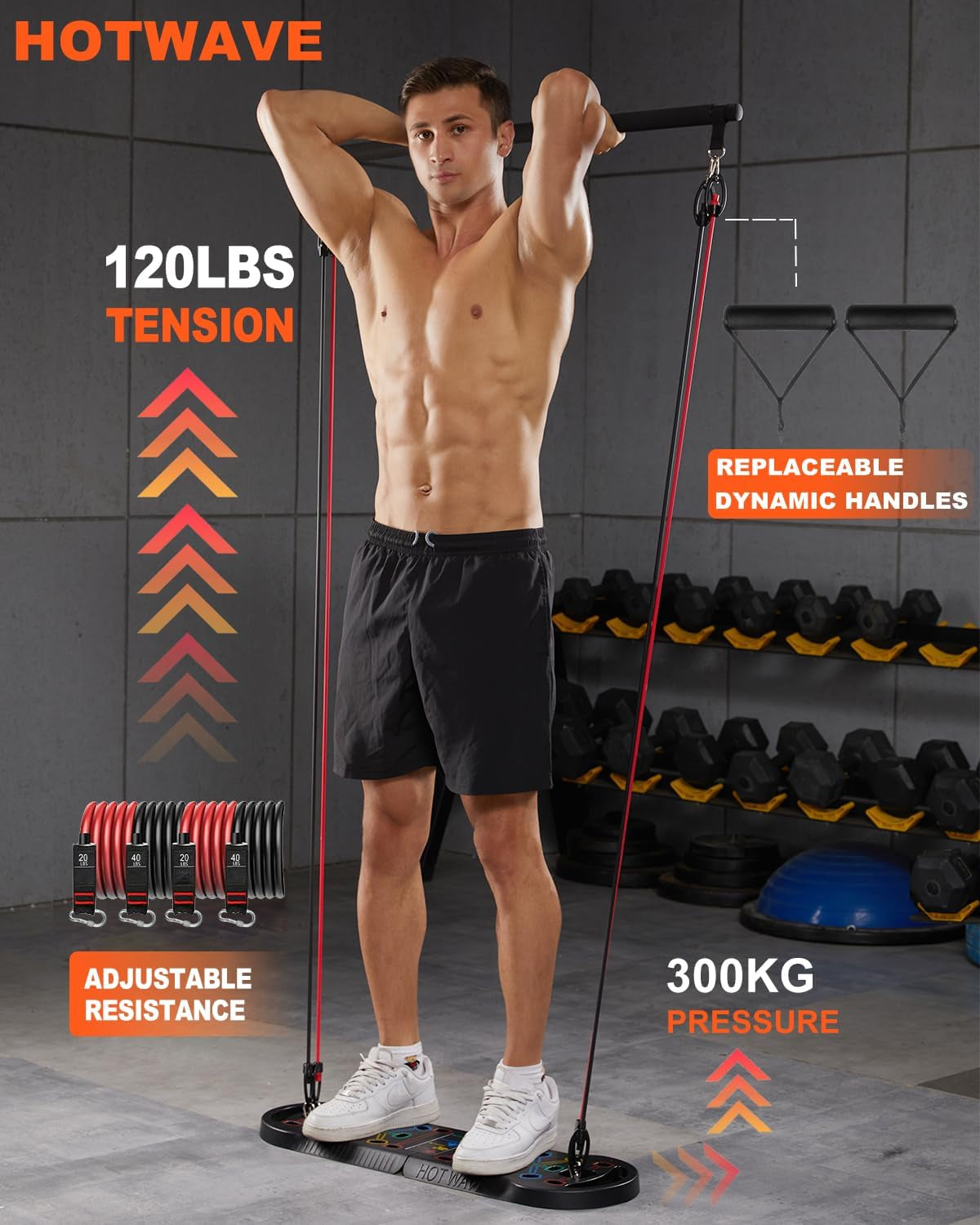 Push up Board Fitness, Portable Foldable 20 in 1 Push up Bar at Home Gym, Pushup Handles for Floor. Professional Strength Training Equipment for Man and Women,Patent Pending