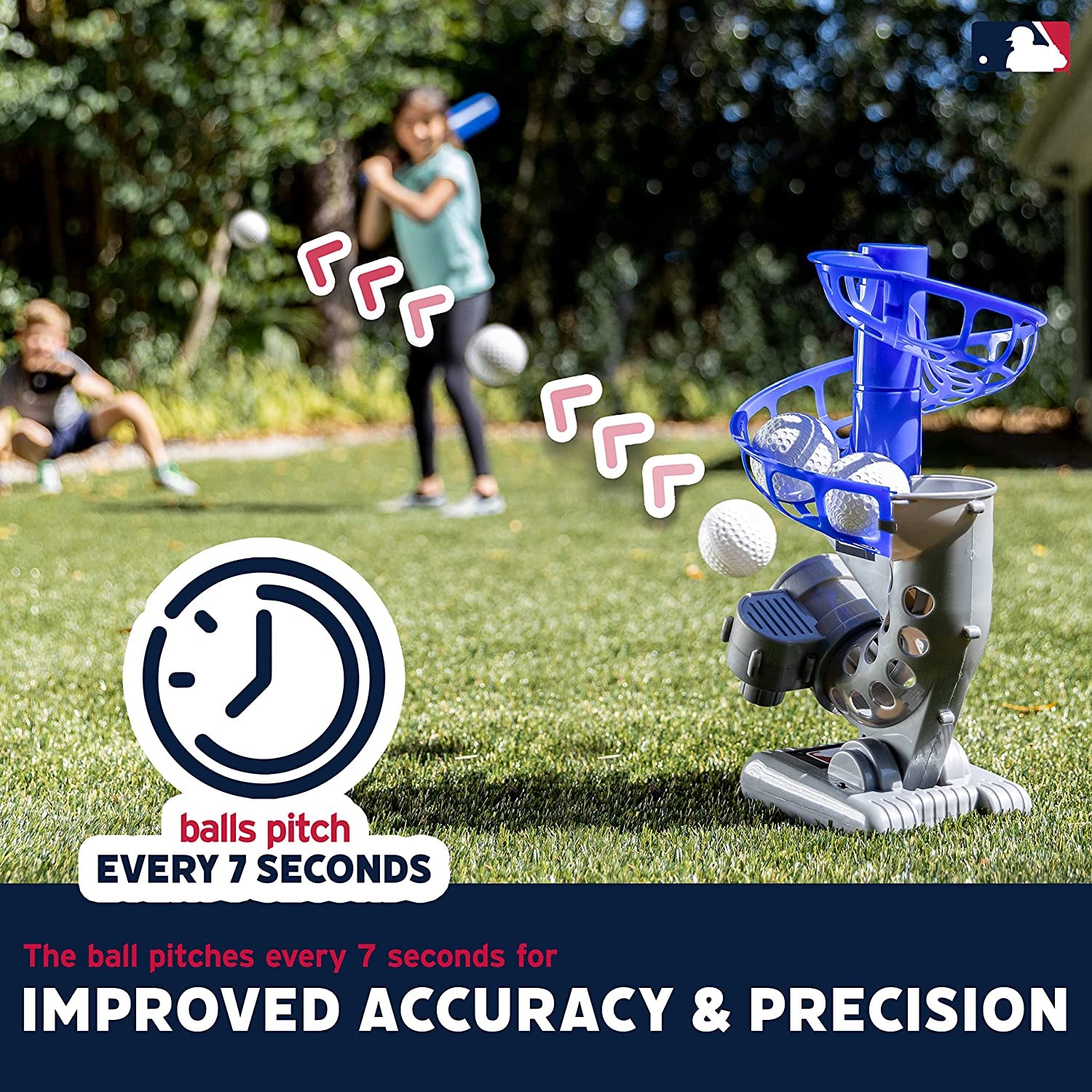 Electronic Baseball Pitching Machine - Automatic Youth Pitching Machine with (6) Plastic Baseballs Included -Youth Baseball Pitcher