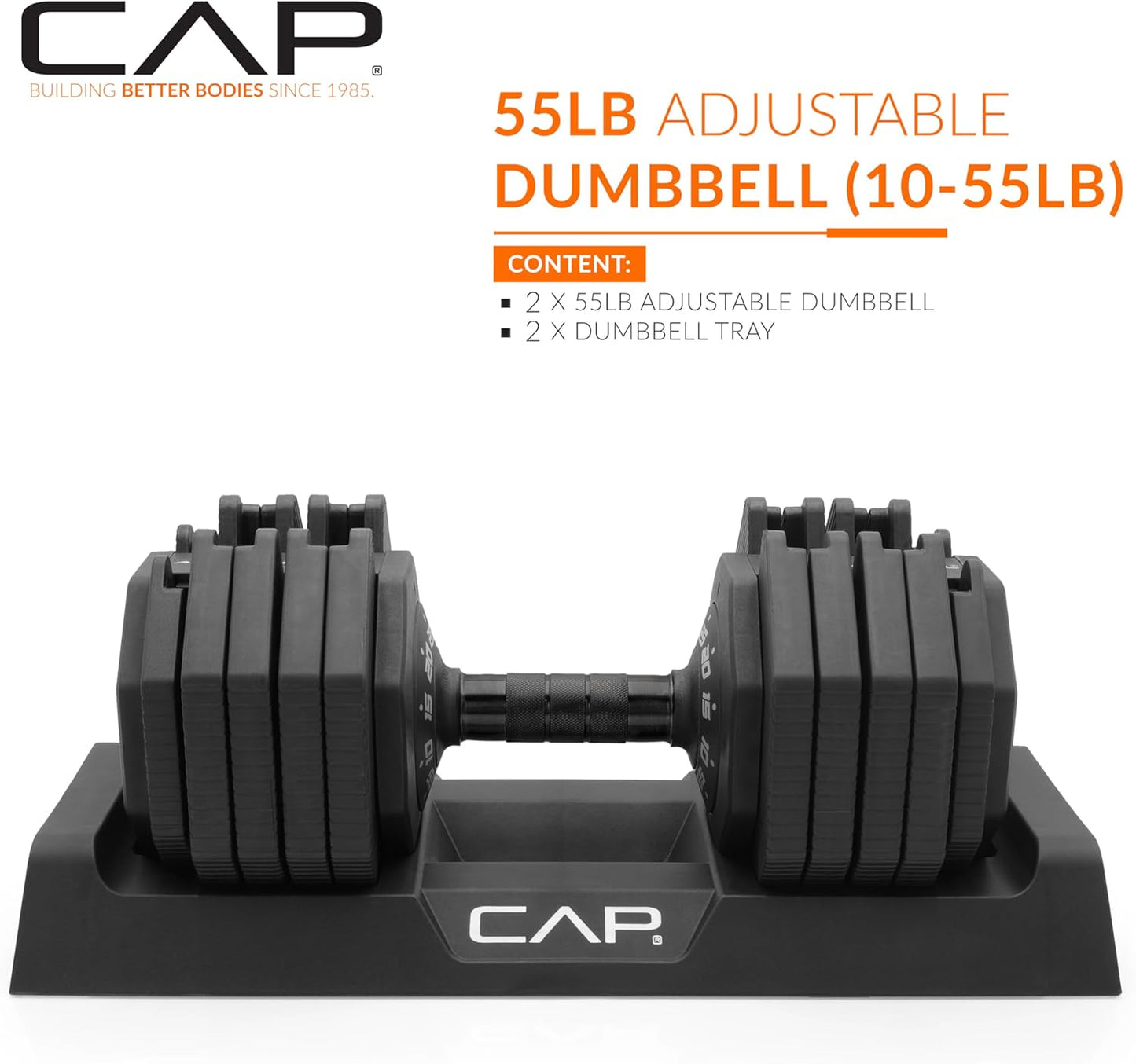 ADJUSTABELL Adjustable 55 Lb Hex Dumbbell Weights - Singles & Pairs | Multiple Handle Options
