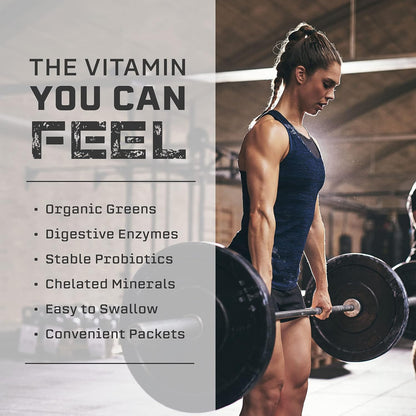 Myovite Multivitamins for Athletes - High Performance Vitamins for Men and Women Athletes, Daily Vitamins for Optimum Nutrition, Muscle Function, and General Health, 44 Packets per Box