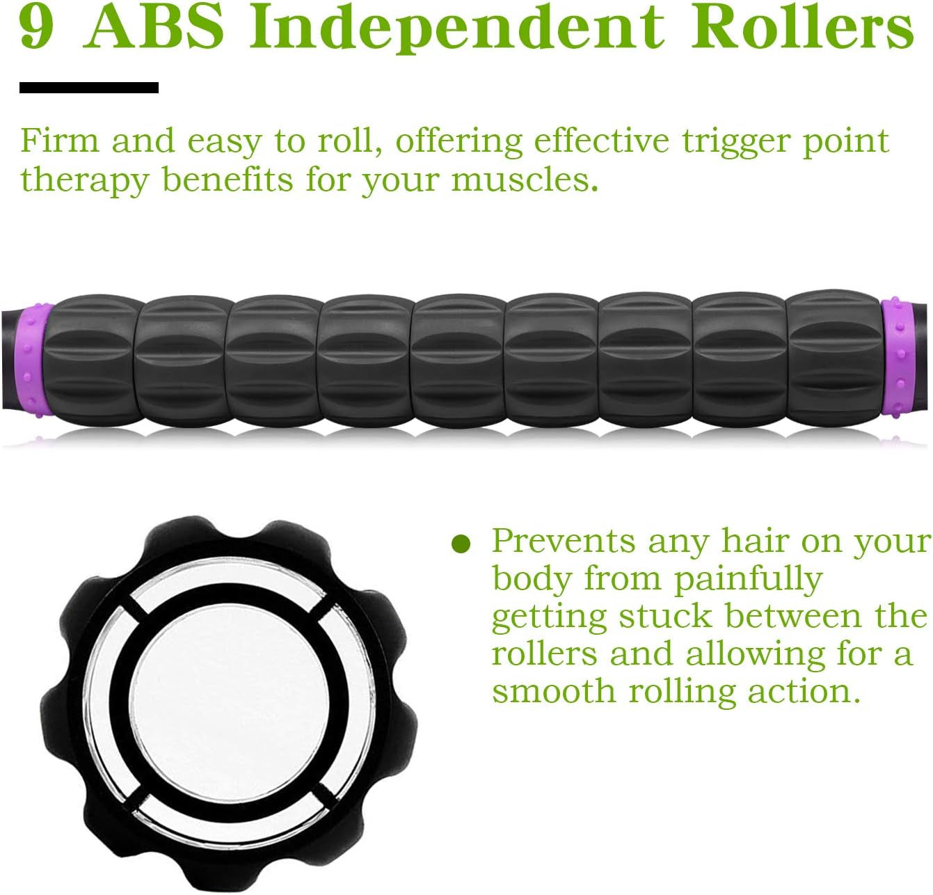 Muscle Roller Massage Roller Stick for Athletes, Help Reducing Muscle Soreness Cramping Tightness Leg Arms Back Calves Muscle Massager