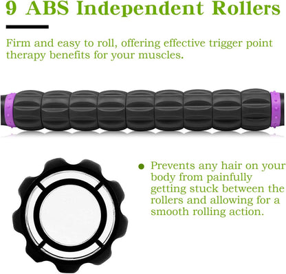 Muscle Roller Massage Roller Stick for Athletes, Help Reducing Muscle Soreness Cramping Tightness Leg Arms Back Calves Muscle Massager