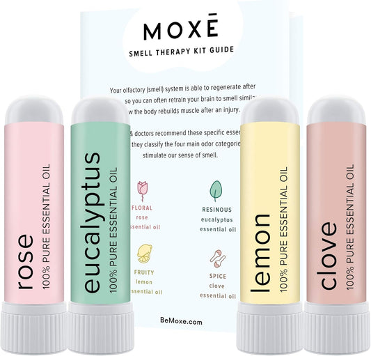 Smell Training Kit, Made in USA, 4 Essential Oils, Olfactory Regeneration, Helps Restore Sense of Smell, Natural Therapy for Smell Loss (Phase 1)