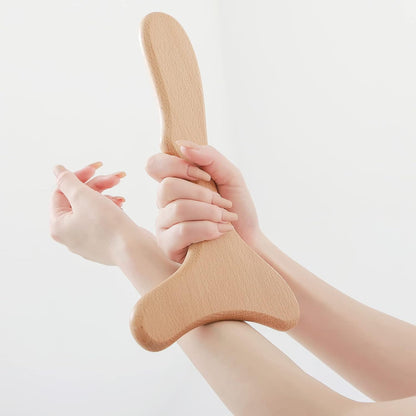 Wood Therapy Massage Tool Wooden Lymphatic Drainage Massager Body Sculpting Tools for Maderoterapy,Gua Sha,Muscle Release-11 * 6Inches