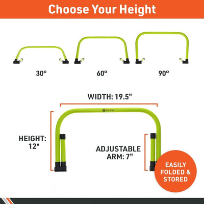 Adjustable Athletic Speed Training Hurdles, Jumping & Speed Training Fitness Equipment, Hurdles for Track & Field, Basketball, Soccer & More, Set of 5