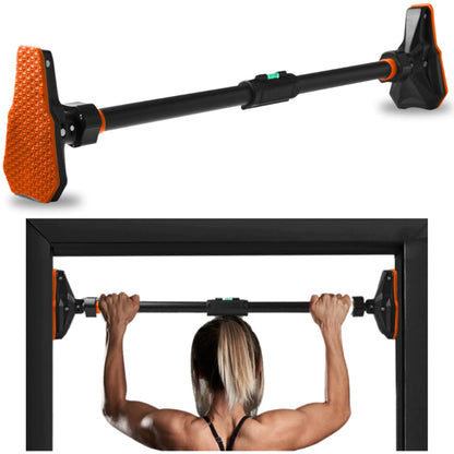 SQUATZ Adjustable Pull-Up & Chin-Up Bar - Door Frame Pullup & Doorway No-Screw No-Damage Hanging Bar for Home Strength Training Exercise Equipment for Men and Women (29 to 45 inches)