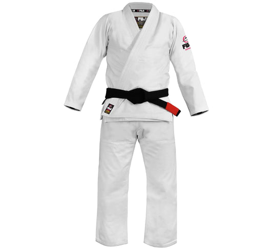 FUJI Summerweight BJJ Uniform Lightweight BJJ Gi with Bungee Drawstrings White A2