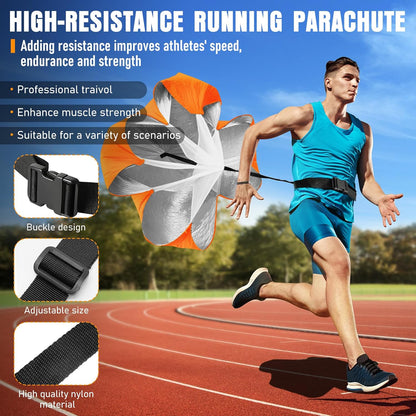 Agility Ladder Speed Training Equipment Set-20Ft Agility Ladder,12 Soccer Cones,4 Hurdles, Jump Rope, Running Parachute, Basketball Football Soccer Training Equipment for Kids, Youth, Adults