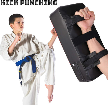 Punching Mitts Kick Pack Set, Boxing Mitts Focus Pads, Taewondo Kick Pad, Great for Boxing, Kickboxing, Karate, Muay Thai, MMA Training