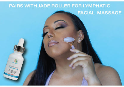 Facial Lymphatic Drainage Oil for Gua Sha Facial Tools, Lymphatic Drainage Massager Face with Jojoba & Coconut Oil, Use with Face Roller, Jade Roller, Guasha Tool for Face & Neck, 1 Fl Oz